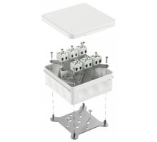 Коробка огнестойкая для о/п двухкомпонентная Е15-Е120 RAL9003 100х100х40 (60-0303-9003-FR2.5-12) (Промрукав)