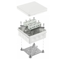 Коробка огнестойкая для о/п двухкомпонентная Е15-Е120 RAL9003 100х100х40 (60-0303-9003-FR6.0-12) (Промрукав)