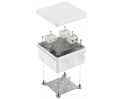 Коробка огнестойкая для о/п двухкомпонентная Е15-Е120 RAL9003 100х100х50 (60-0300-9003-FR10.0-6) (Промрукав)
