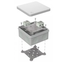 Коробка огнестойкая для о/п двухкомпонентная Е15-Е120 RAL7035 100х100х50 (60-0300-7035-FR10.0-4) (Промрукав)