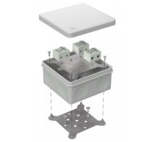 Коробка огнестойкая для о/п двухкомпонентная Е15-Е120 RAL7035 100х100х50 (60-0300-7035-FR10.0-6) (Промрукав)