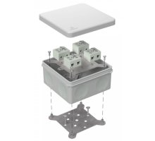 Коробка огнестойкая для о/п двухкомпонентная Е15-Е120 RAL7035 100х100х50 (60-0300-7035-FR10.0-8) (Промрукав)