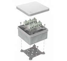 Коробка огнестойкая для о/п двухкомпонентная Е15-Е120 RAL7035 100х100х50 (60-0300-7035-FR2.5-12) (Промрукав)