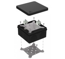 Коробка огнестойкая для о/п двухкомпонентная Е15-Е120 RAL9005 100х100х50 (60-0300-9005-FR2.5-4) (Промрукав)