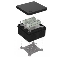 Коробка огнестойкая для о/п двухкомпонентная Е15-Е120 RAL9005 100х100х50 (60-0300-9005-FR6.0-12) (Промрукав)