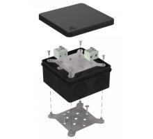 Коробка огнестойкая для о/п двухкомпонентная Е15-Е120 RAL9005 100х100х50 (60-0300-9005-FR6.0-4) (Промрукав)