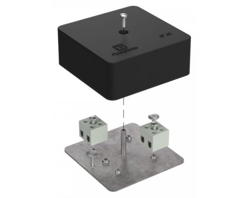 Коробка огнестойкая для кабель-канала Е15-Е120 RAL9005 75х75х30 (40-0450-9005-FR1.5-4) (Промрукав)