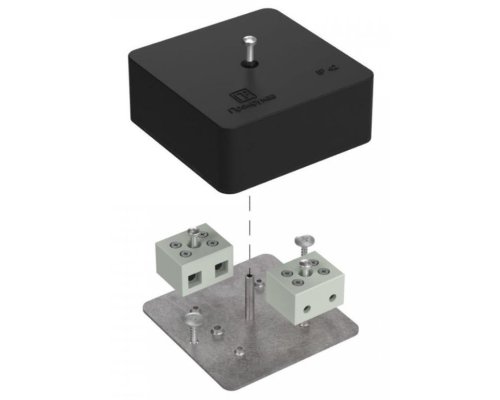Коробка огнестойкая для кабель-канала Е15-Е120 RAL9005 75х75х30 (40-0450-9005-FR10.0-4) (Промрукав)