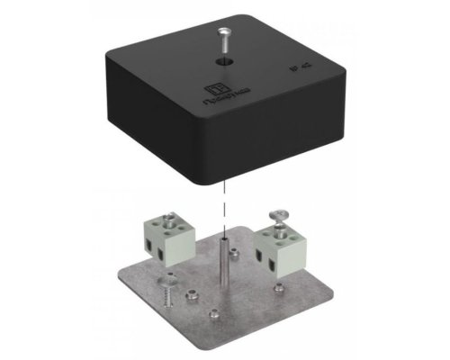 Коробка огнестойкая для кабель-канала Е15-Е120 RAL9005 75х75х30 (40-0450-9005-FR2.5-4) (Промрукав)