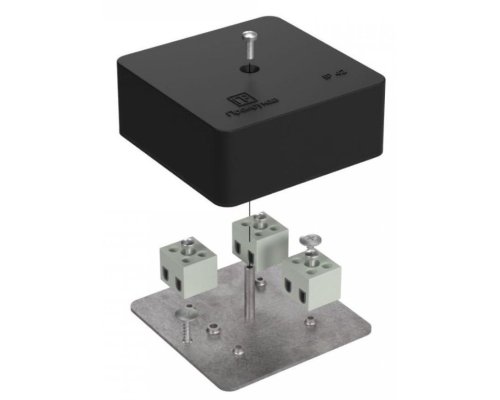 Коробка огнестойкая для кабель-канала Е15-Е120 RAL9005 75х75х30 (40-0450-9005-FR2.5-6) (Промрукав)