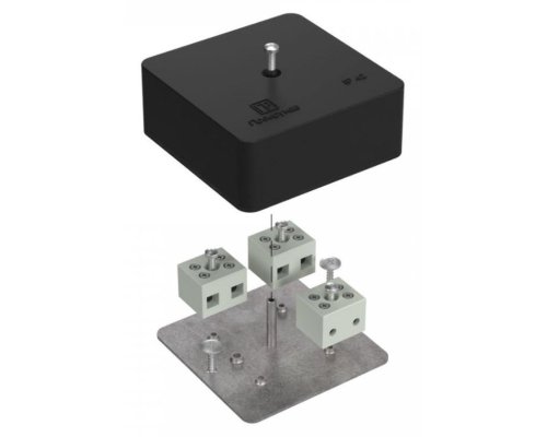 Коробка огнестойкая для кабель-канала Е15-Е120 RAL9005 75х75х30 (40-0450-9005-FR6.0-6) (Промрукав)