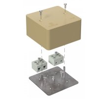 Коробка огнестойкая для кабель-канала Е15-Е120 RAL1001 85х85х45 (40-0460-1001-FR10.0-4) (Промрукав)
