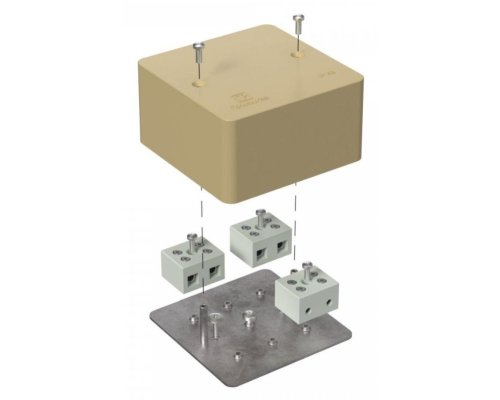 Коробка огнестойкая для кабель-канала Е15-Е120 RAL1001 85х85х45 (40-0460-1001-FR10.0-6) (Промрукав)