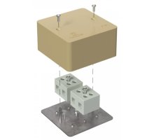Коробка огнестойкая для кабель-канала Е15-Е120 RAL1001 85х85х45 (40-0460-1001-FR16.0-4) (Промрукав)
