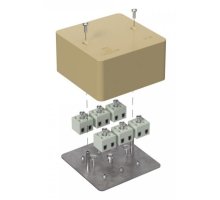 Коробка огнестойкая для кабель-канала Е15-Е120 RAL1001 85х85х45 (40-0460-1001-FR2.5-12) (Промрукав)