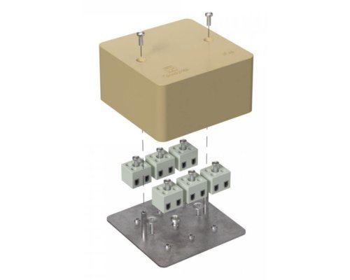 Коробка огнестойкая для кабель-канала Е15-Е120 RAL1001 85х85х45 (40-0460-1001-FR2.5-12) (Промрукав)