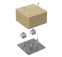Коробка огнестойкая для кабель-канала Е15-Е120 RAL1001 85х85х45 (40-0460-1001-FR2.5-4) (Промрукав)