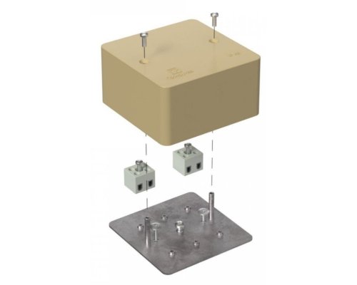 Коробка огнестойкая для кабель-канала Е15-Е120 RAL1001 85х85х45 (40-0460-1001-FR2.5-4) (Промрукав)