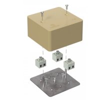 Коробка огнестойкая для кабель-канала Е15-Е120 RAL1001 85х85х45 (40-0460-1001-FR2.5-6) (Промрукав)