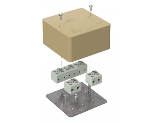 Коробка огнестойкая для кабель-канала Е15-Е120 RAL1001 85х85х45 (40-0460-1001-FR6.0-10) (Промрукав)