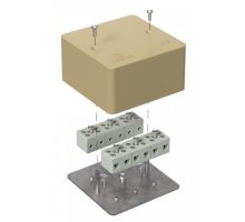 Коробка огнестойкая для кабель-канала Е15-Е120 RAL1001 85х85х45 (40-0460-1001-FR6.0-12) (Промрукав)