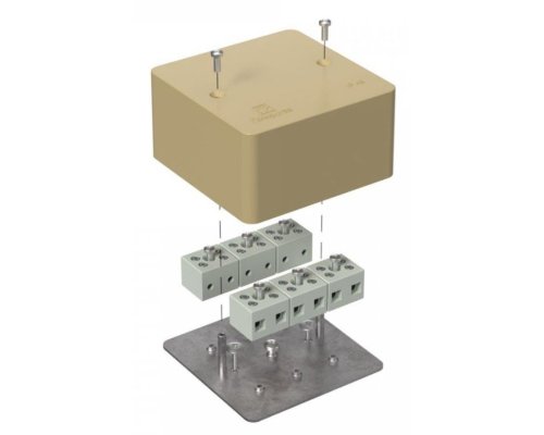 Коробка огнестойкая для кабель-канала Е15-Е120 RAL1001 85х85х45 (40-0460-1001-FR6.0-12) (Промрукав)