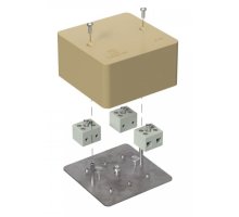 Коробка огнестойкая для кабель-канала Е15-Е120 RAL1001 85х85х45 (40-0460-1001-FR6.0-6) (Промрукав)