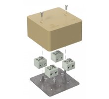Коробка огнестойкая для кабель-канала Е15-Е120 RAL1001 85х85х45 (40-0460-1001-FR6.0-8) (Промрукав)