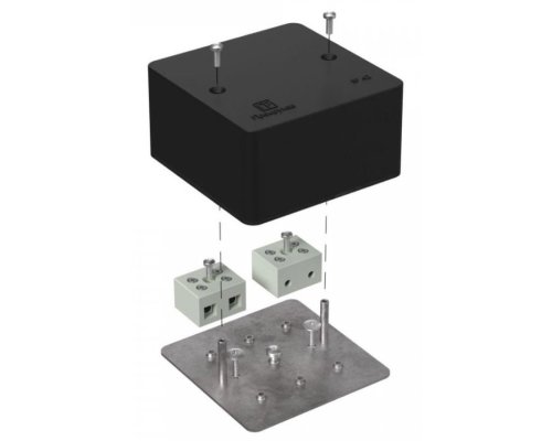 Коробка огнестойкая для кабель-канала Е15-Е120 RAL9005 85х85х45 (40-0460-9005-FR10.0-4) (Промрукав)