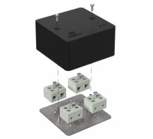 Коробка огнестойкая для кабель-канала Е15-Е120 RAL9005 85х85х45 (40-0460-9005-FR10.0-8) (Промрукав)