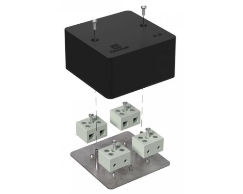 Коробка огнестойкая для кабель-канала Е15-Е120 RAL9005 85х85х45 (40-0460-9005-FR10.0-8) (Промрукав)