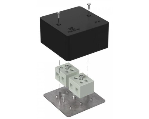 Коробка огнестойкая для кабель-канала Е15-Е120 RAL9005 85х85х45 (40-0460-9005-FR16.0-4) (Промрукав)