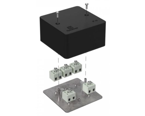 Коробка огнестойкая для кабель-канала Е15-Е120 RAL9005 85х85х45 (40-0460-9005-FR2.5-10) (Промрукав)