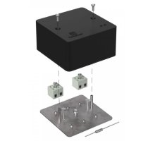 Коробка огнестойкая для кабель-канала Е15-Е120 с термопредохранителем RAL9005 85х85х45 (40-0460-9005-FR2.5-4-П) (Промрукав)