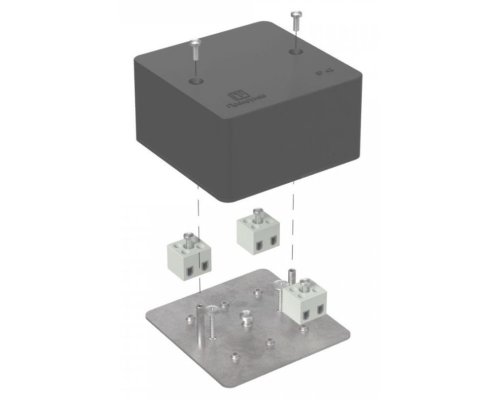 Коробка огнестойкая для кабель-канала Е15-Е120 RAL9005 85х85х45 (40-0460-9005-FR2.5-6) (Промрукав)