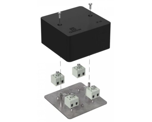 Коробка огнестойкая для кабель-канала Е15-Е120 RAL9005 85х85х45 (40-0460-9005-FR2.5-8) (Промрукав)