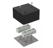 Коробка огнестойкая для кабель-канала Е15-Е120 RAL9005 85х85х45 (40-0460-9005-FR6.0-12) (Промрукав)