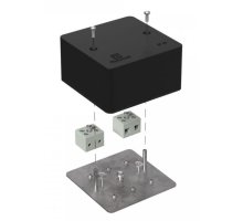 Коробка огнестойкая для кабель-канала Е15-Е120 RAL9005 85х85х45 (40-0460-9005-FR6.0-4) (Промрукав)