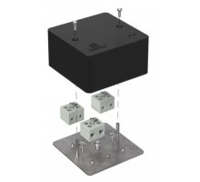 Коробка огнестойкая для кабель-канала Е15-Е120 RAL9005 85х85х45 (40-0460-9005-FR6.0-6) (Промрукав)