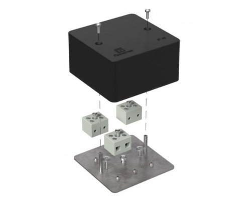 Коробка огнестойкая для кабель-канала Е15-Е120 RAL9005 85х85х45 (40-0460-9005-FR6.0-6) (Промрукав)