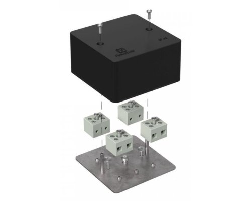 Коробка огнестойкая для кабель-канала Е15-Е120 RAL9005 85х85х45 (40-0460-9005-FR6.0-8) (Промрукав)