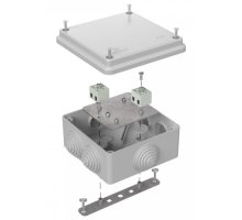 Коробка огнестойкая для о/п Е15-Е120 RAL7035 100х100х50 (40-0300-7035-FR1.5-4) (Промрукав)