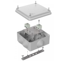 Коробка огнестойкая для о/п Е15-Е120 RAL7035 100х100х50 (40-0300-7035-FR2.5-4) (Промрукав)