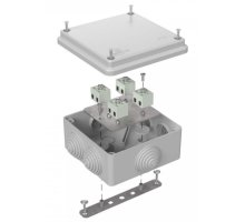 Коробка огнестойкая для о/п Е15-Е120 RAL7035 100х100х50 (40-0300-7035-FR2.5-8) (Промрукав)