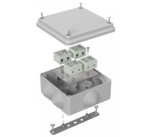 Коробка огнестойкая для о/п Е15-Е120 RAL7035 100х100х50 (40-0300-7035-FR6.0-8) (Промрукав)