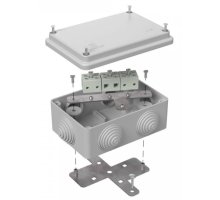 Коробка огнестойкая для о/п Е15-Е120 RAL7035 120х80х50 (40-0340-7035-FR6.0-6) (Промрукав)