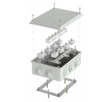 Коробка огнестойкая для о/п Е15-Е120 RAL7035 200х150х75 (40-0320-7035-FR10.0-28) (Промрукав)