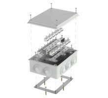 Коробка огнестойкая для о/п Е15-Е120 RAL7035 200х150х75 (40-0320-7035-FR2.5-40) (Промрукав)