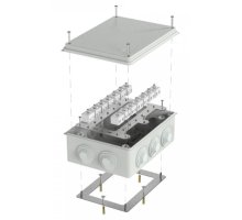 Коробка огнестойкая для о/п Е15-Е120 RAL7035 200х150х75 (40-0320-7035-FR6.0-28) (Промрукав)