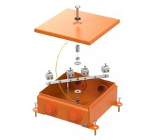 Коробка металлическая огнестойкая E15-E120 RAL2004 150х150х60 (70-0380-2004-FR2.5-8) (Промрукав)